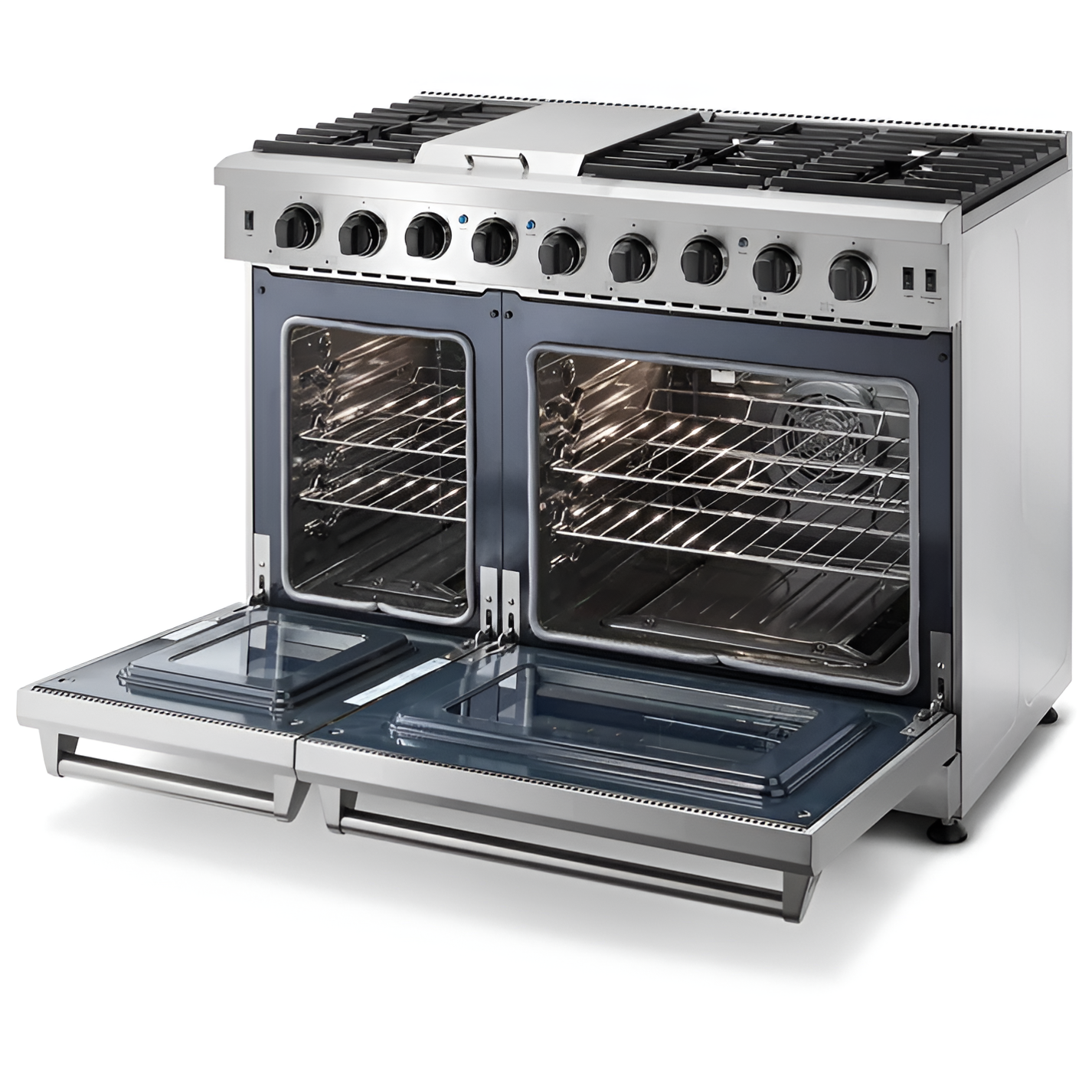 Thor Kitchen 48-Inch 6.8 cu. ft. Double Oven Gas Range in Stainless Steel
